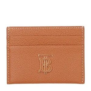 Burberry Leather TB Monogram Card Holder